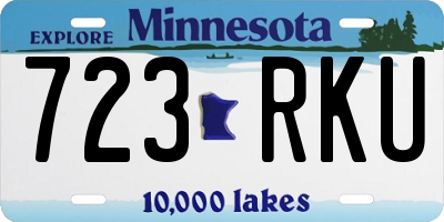 MN license plate 723RKU