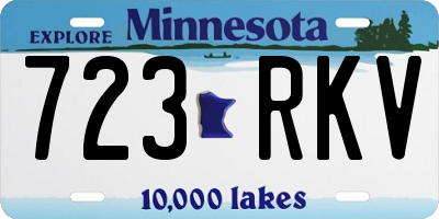 MN license plate 723RKV