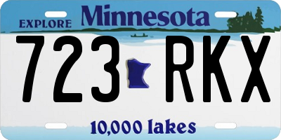 MN license plate 723RKX
