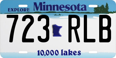 MN license plate 723RLB
