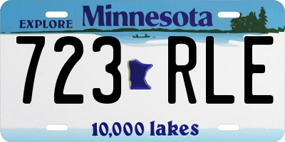MN license plate 723RLE