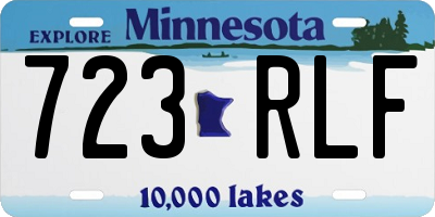 MN license plate 723RLF