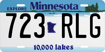 MN license plate 723RLG