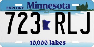 MN license plate 723RLJ