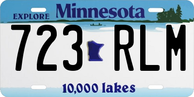 MN license plate 723RLM
