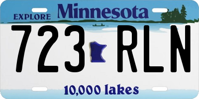 MN license plate 723RLN