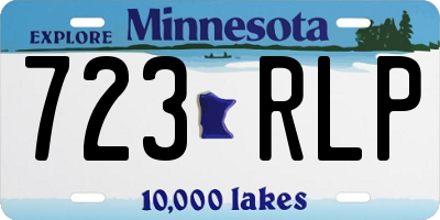 MN license plate 723RLP