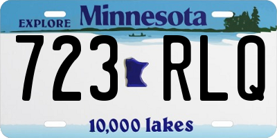 MN license plate 723RLQ