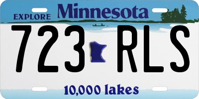 MN license plate 723RLS