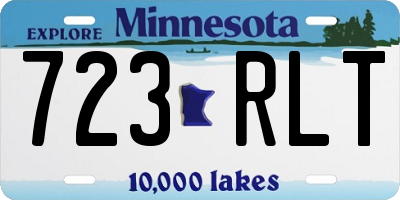 MN license plate 723RLT