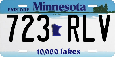 MN license plate 723RLV