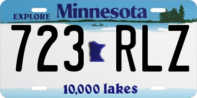 MN license plate 723RLZ