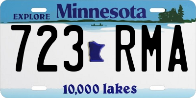 MN license plate 723RMA
