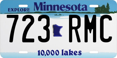 MN license plate 723RMC