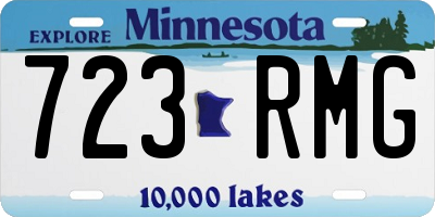 MN license plate 723RMG