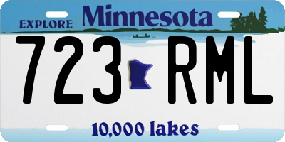 MN license plate 723RML