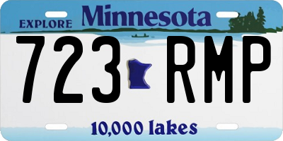 MN license plate 723RMP