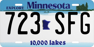 MN license plate 723SFG
