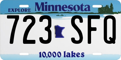 MN license plate 723SFQ
