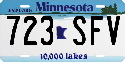 MN license plate 723SFV