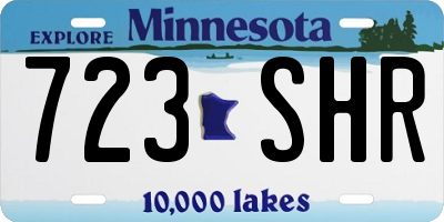 MN license plate 723SHR
