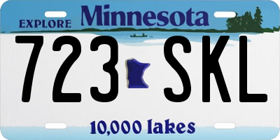 MN license plate 723SKL