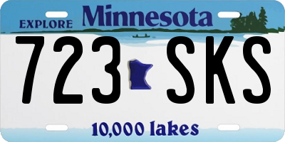 MN license plate 723SKS
