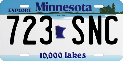 MN license plate 723SNC