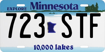 MN license plate 723STF