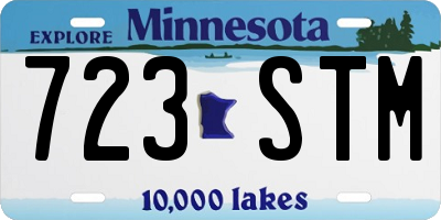 MN license plate 723STM