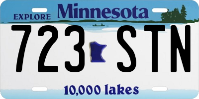 MN license plate 723STN