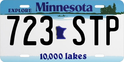 MN license plate 723STP