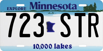 MN license plate 723STR