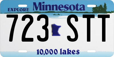 MN license plate 723STT
