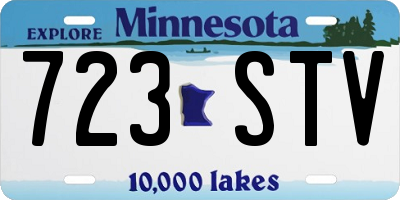 MN license plate 723STV