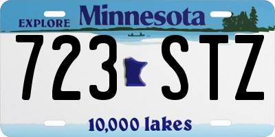 MN license plate 723STZ