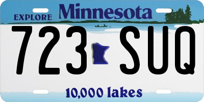 MN license plate 723SUQ