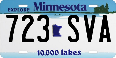 MN license plate 723SVA