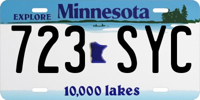 MN license plate 723SYC