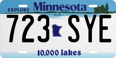 MN license plate 723SYE