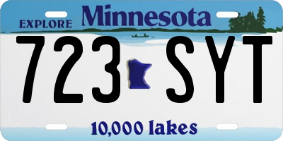 MN license plate 723SYT