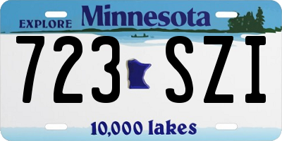 MN license plate 723SZI