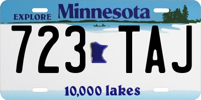 MN license plate 723TAJ