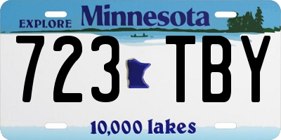 MN license plate 723TBY