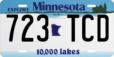 MN license plate 723TCD
