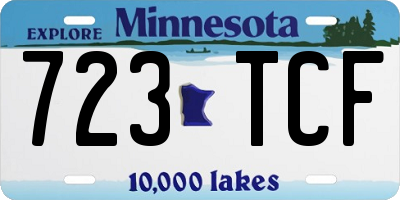 MN license plate 723TCF