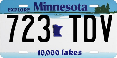 MN license plate 723TDV