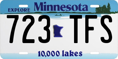 MN license plate 723TFS