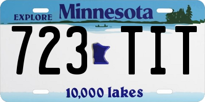 MN license plate 723TIT