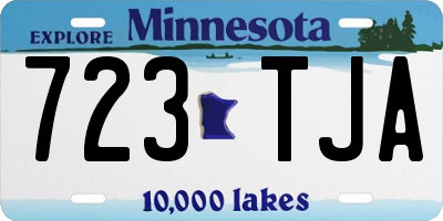 MN license plate 723TJA